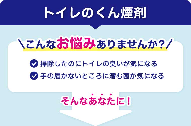 トイレのくん煙剤 こんなお悩みありませんか?