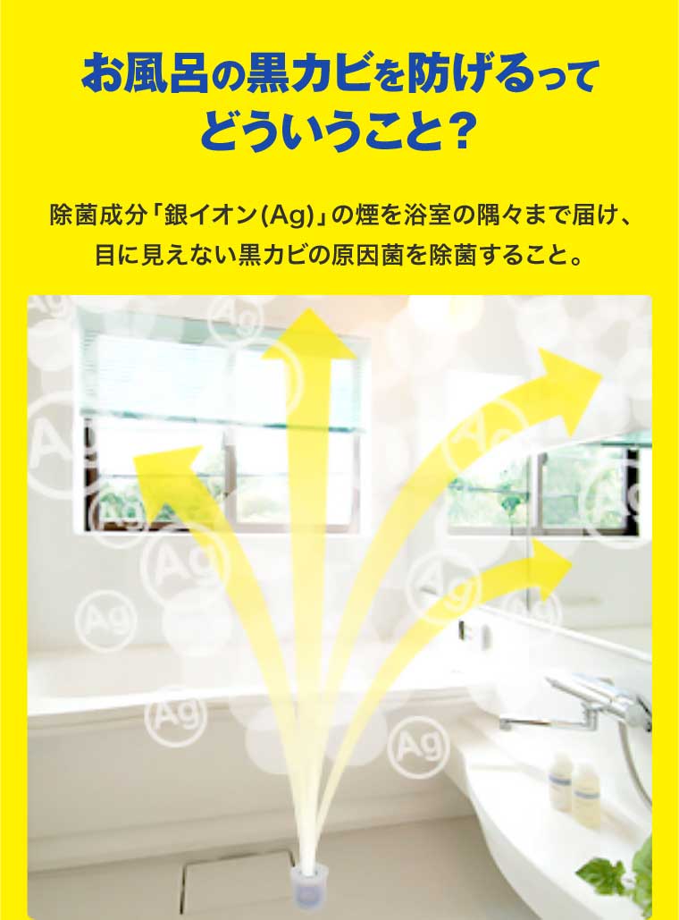 お風呂の黒カビを防げるってどういうこと?