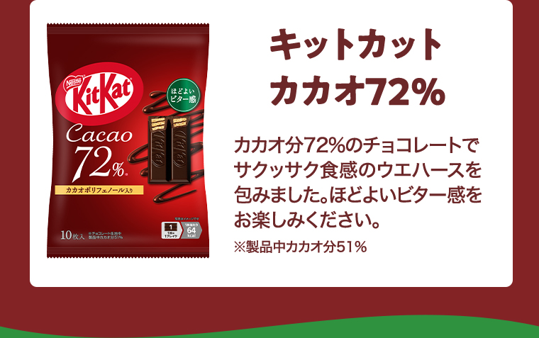 キットカットカカオ72%