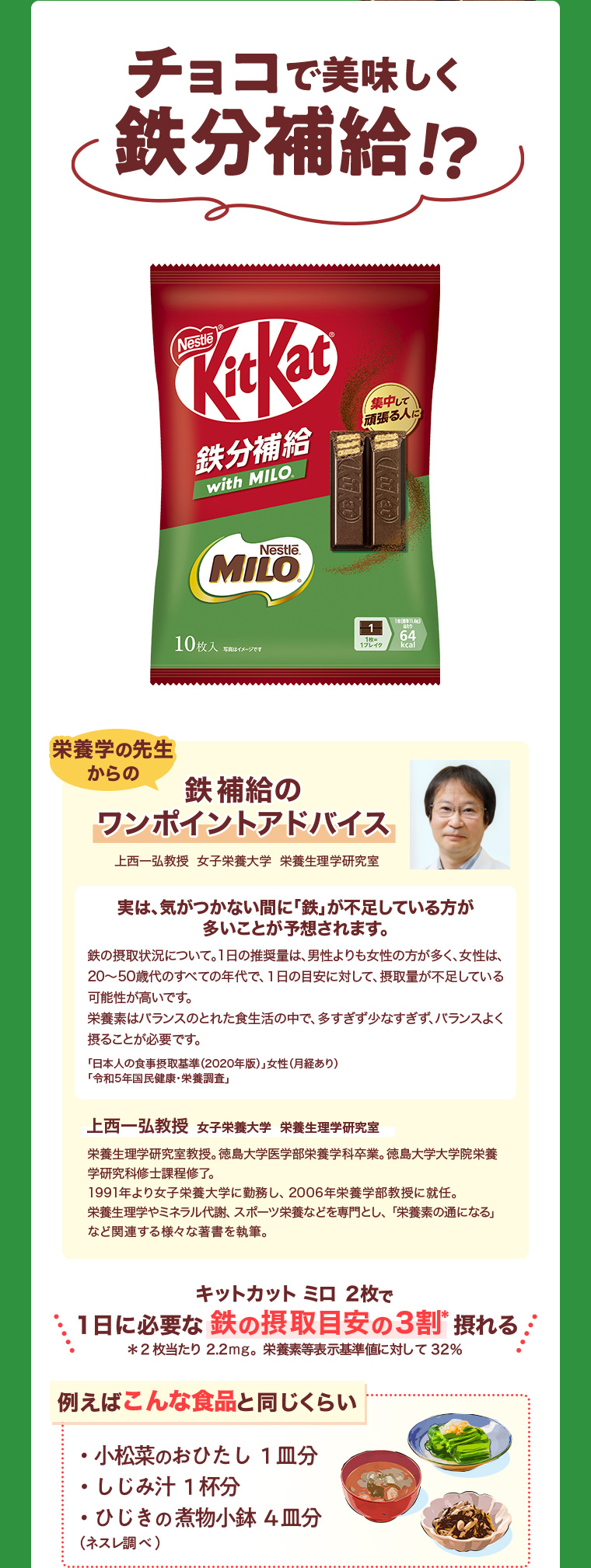 チョコで美味しく鉄分補給!?