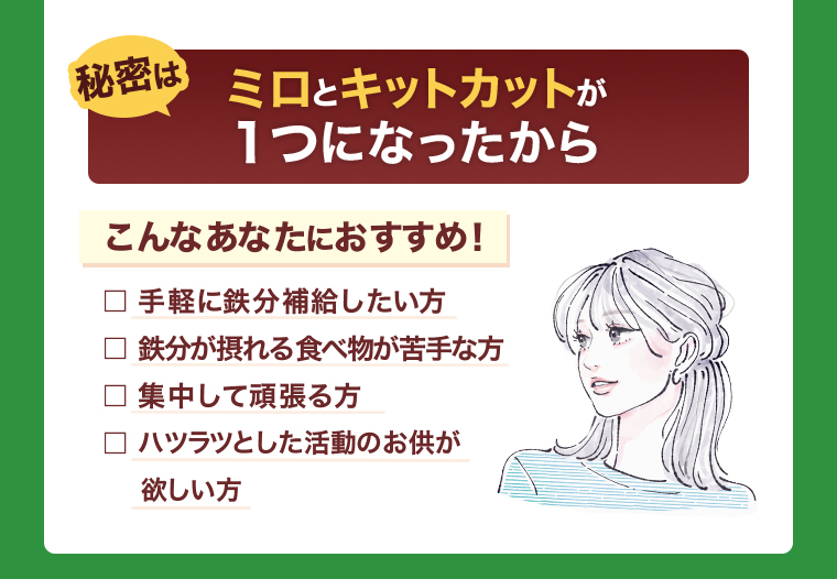 MILOとキットカットが1つになったから