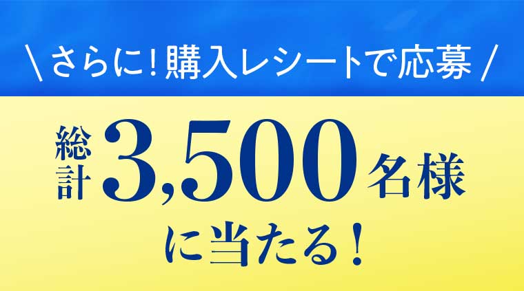 さらに!購入レシートで応募