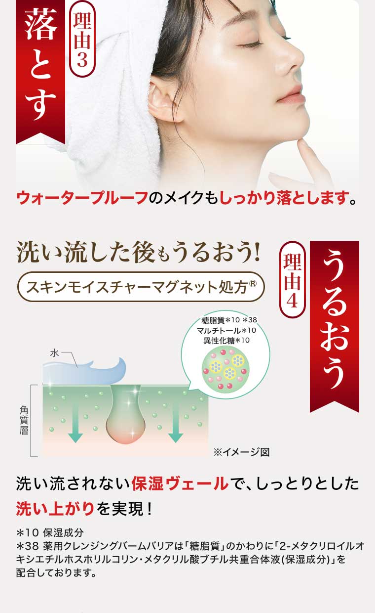 理由3 落とす 理由4 うるおい