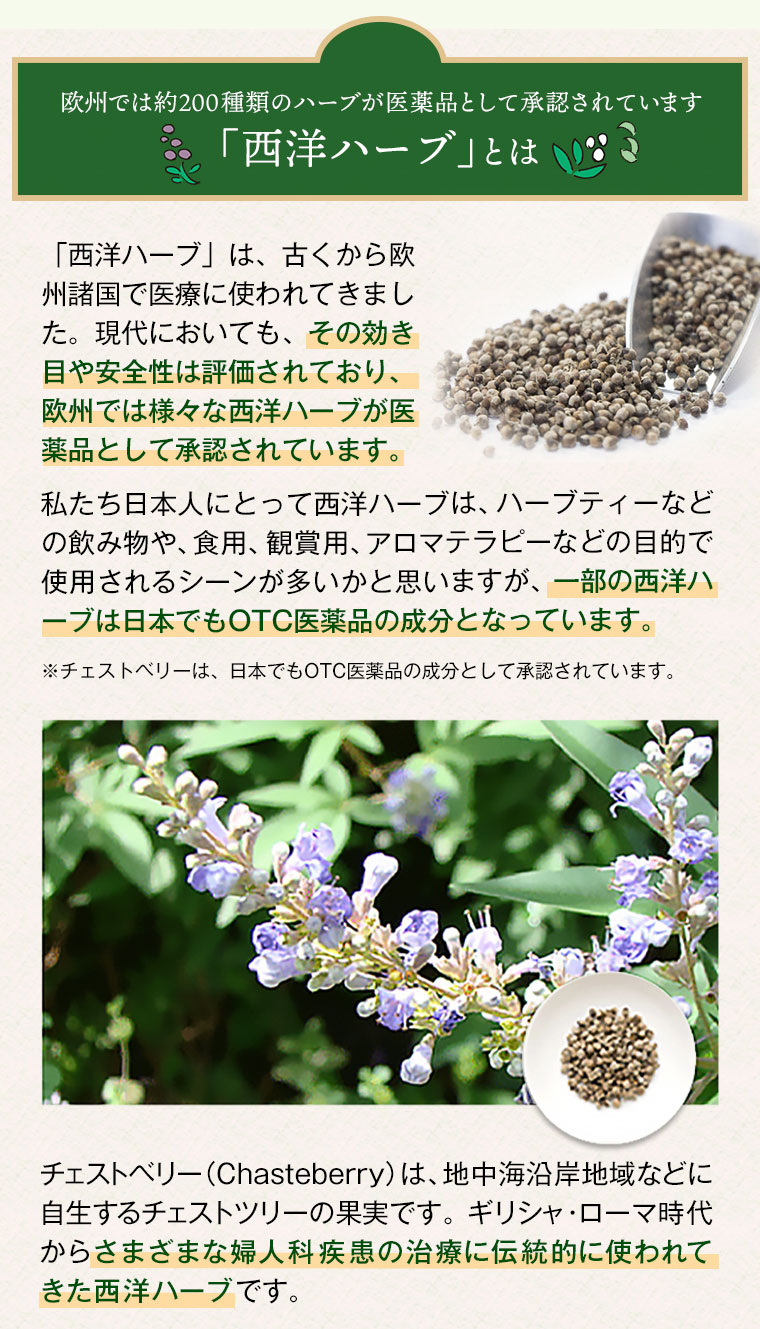 西洋ハーブ「チェストベリー」とは
