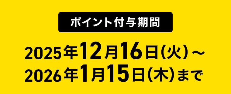 ポイント付与期間