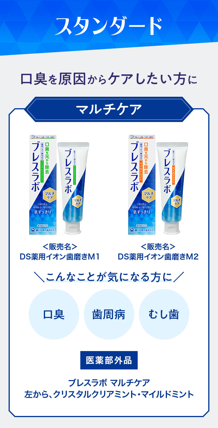 スタンダード 口臭を原因からケアしたい方に マルチケア