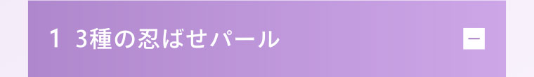 1 3種の忍ばせパール