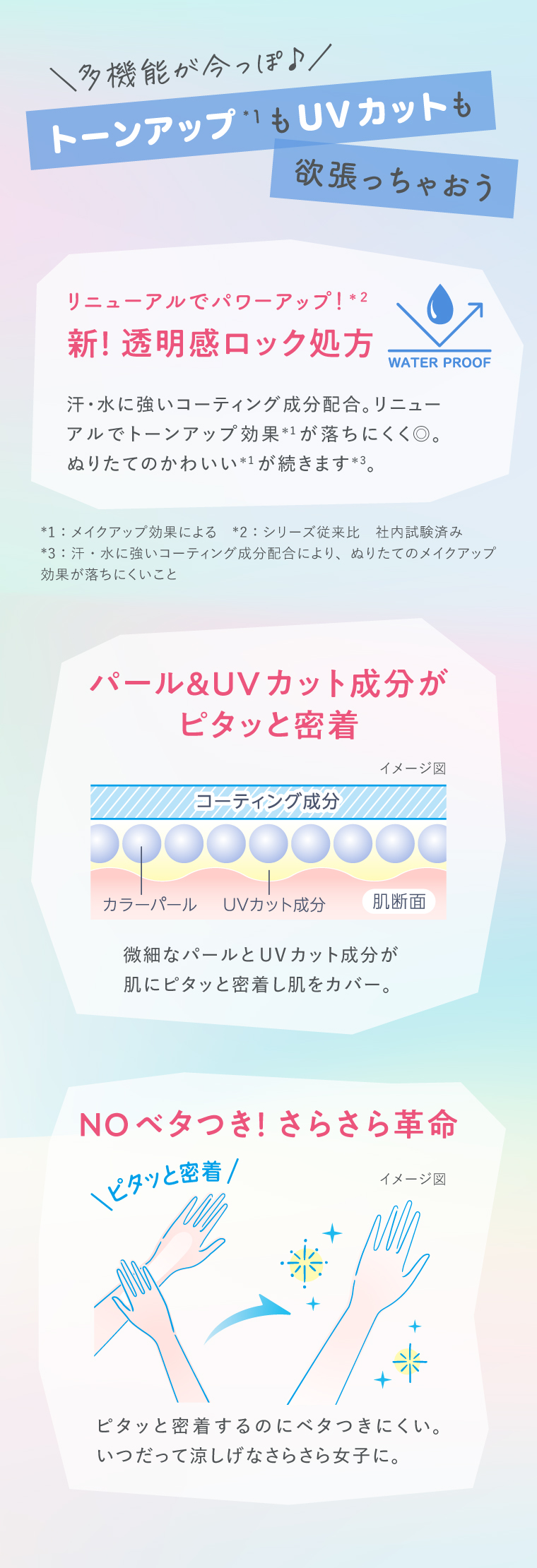 トーンアップもUVカットも欲張っちゃおう