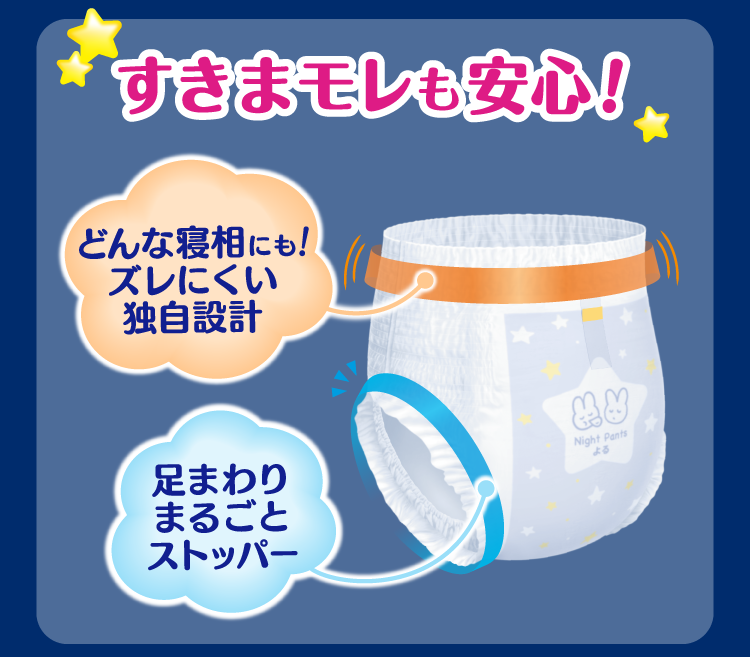 すきまモレも安心！