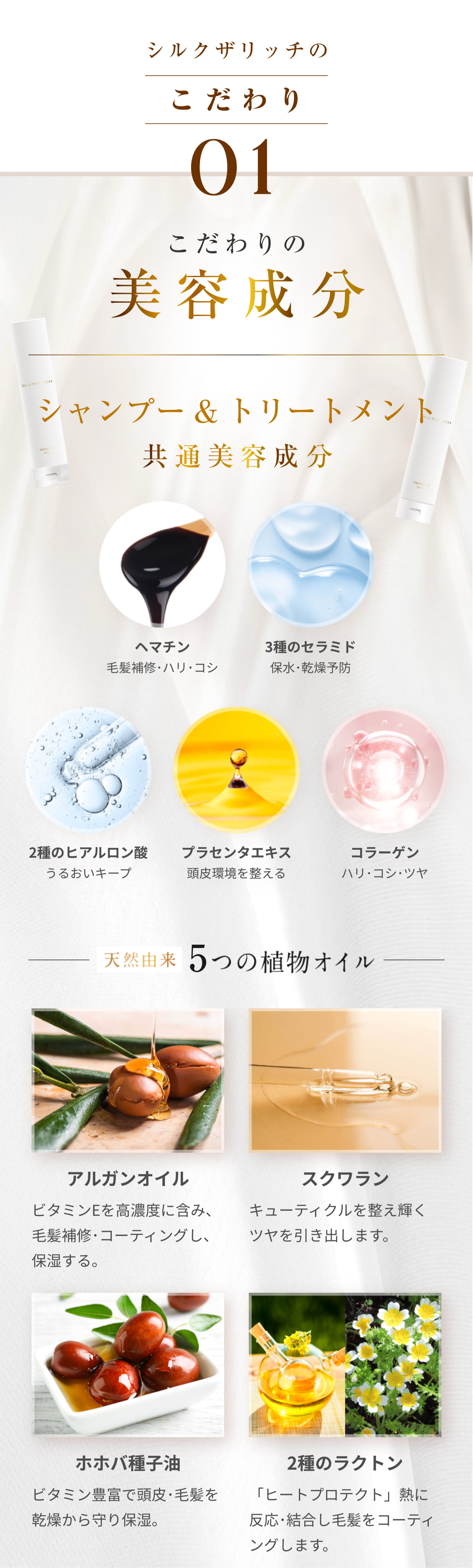 こだわりの美容成分
