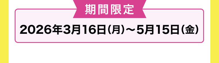 期間限定(詳細は本画像をご確認ください)