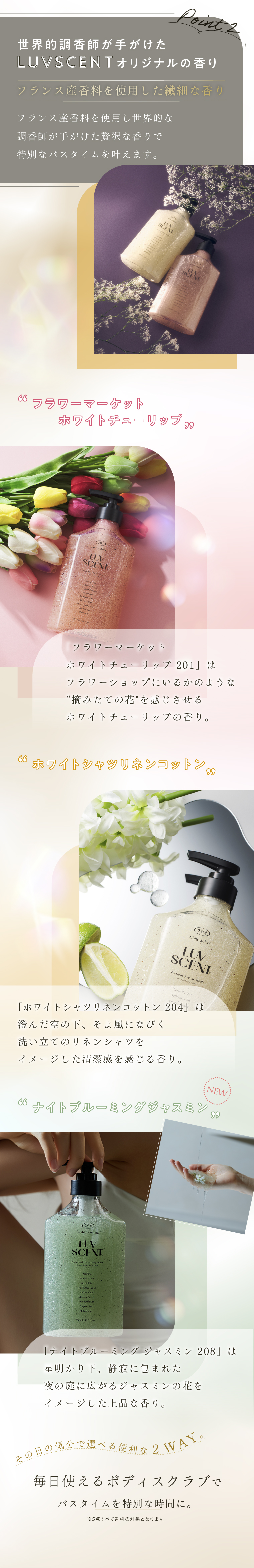 世界的調香師が手かげたLUVSCENTオリジナルの香り