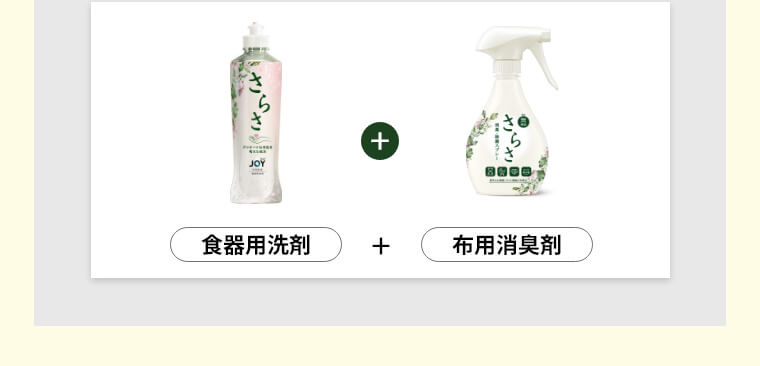 食品用洗剤＋布用消臭剤