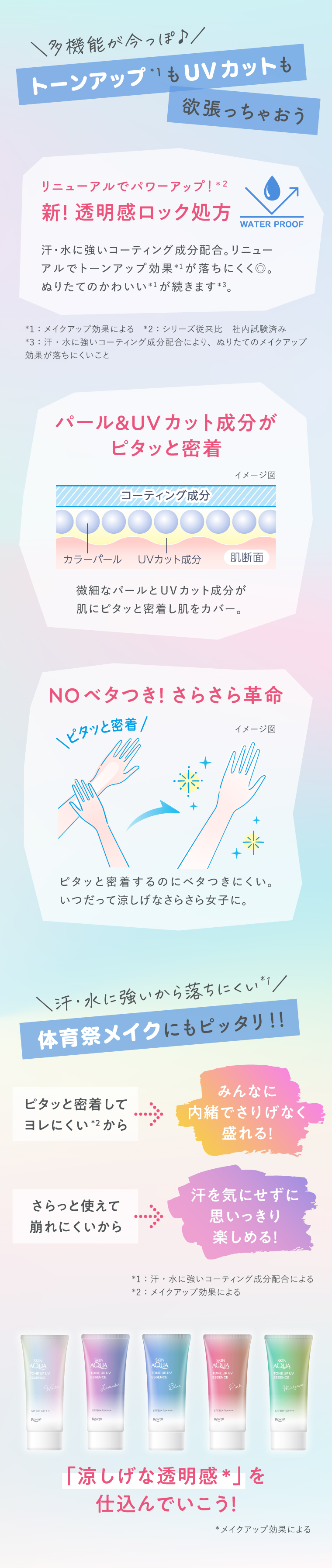 トーンアップもUVカットも欲張っちゃおう