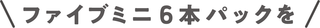 ファイブミニ6本パックを