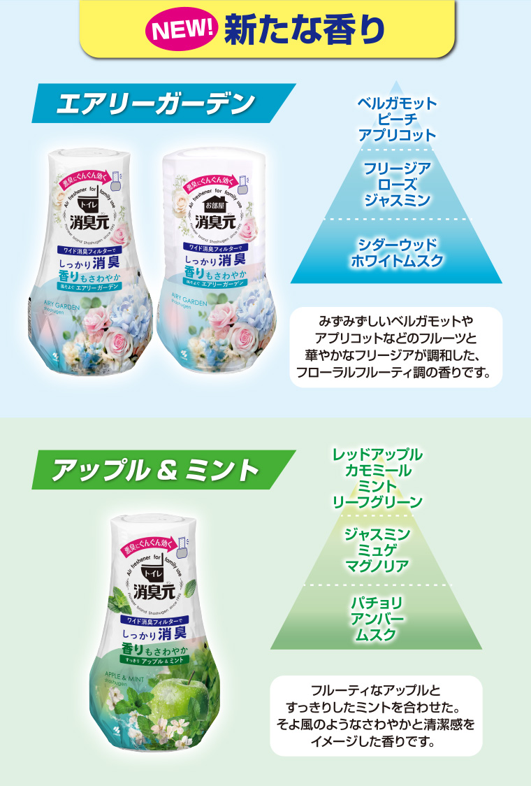 新たな香り　エアリーガーデン・アップルミント