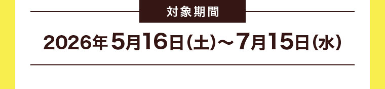 対象期間(詳細は本画像をご確認ください)