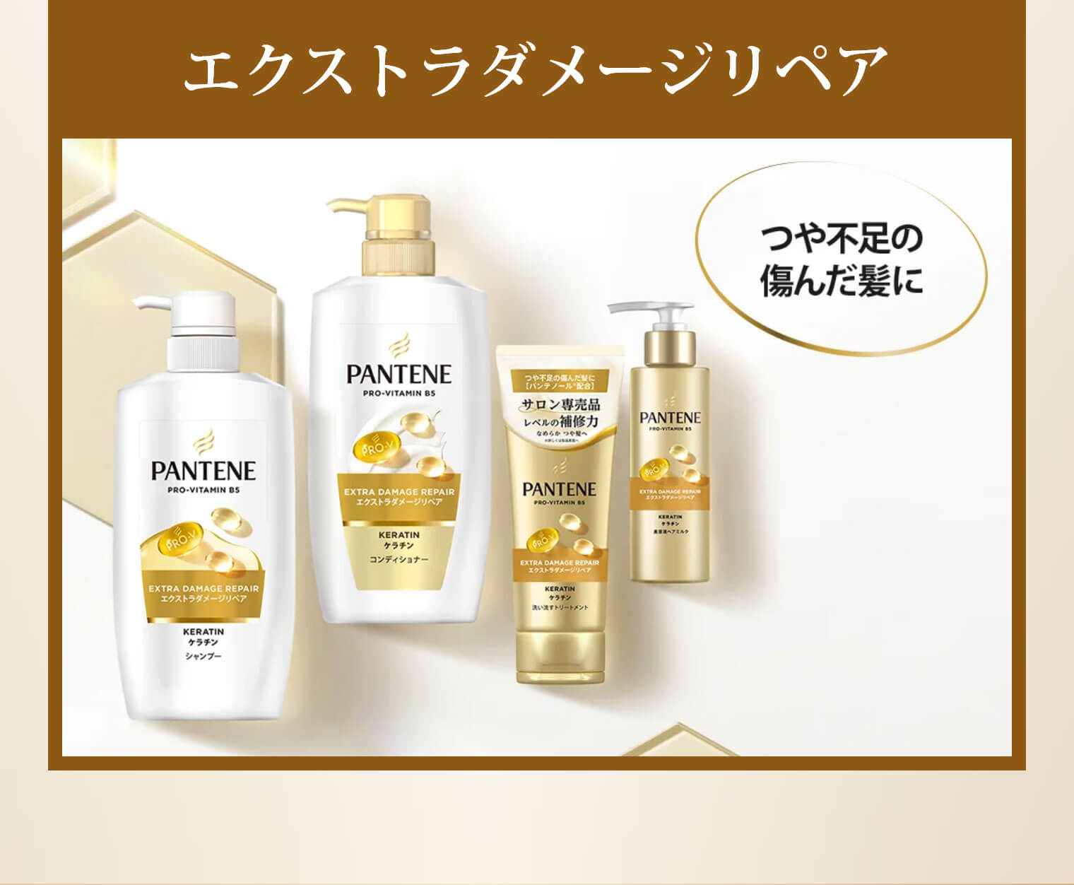 エクストラダメージリペア つや不足の傷んだ髪に
