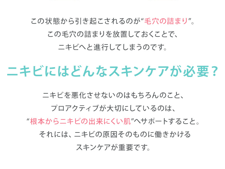 ニキビにはどんなスキンケアが必要？