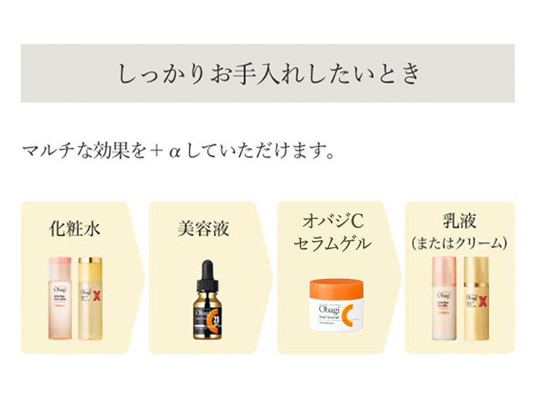 しっかりお手入れしたいとき