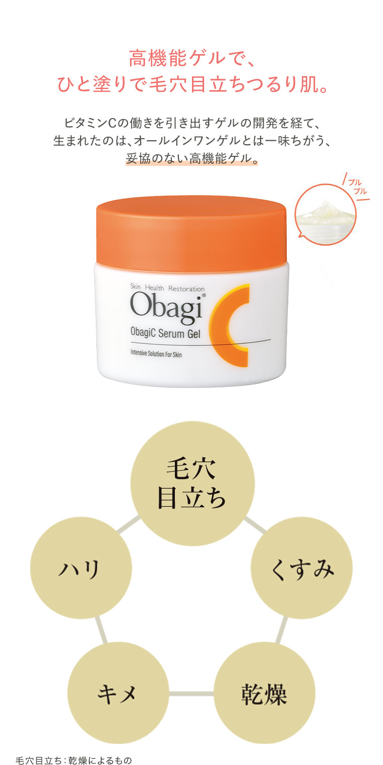 高機能ゲルで、ひと塗りで毛穴目立ちつるり肌。