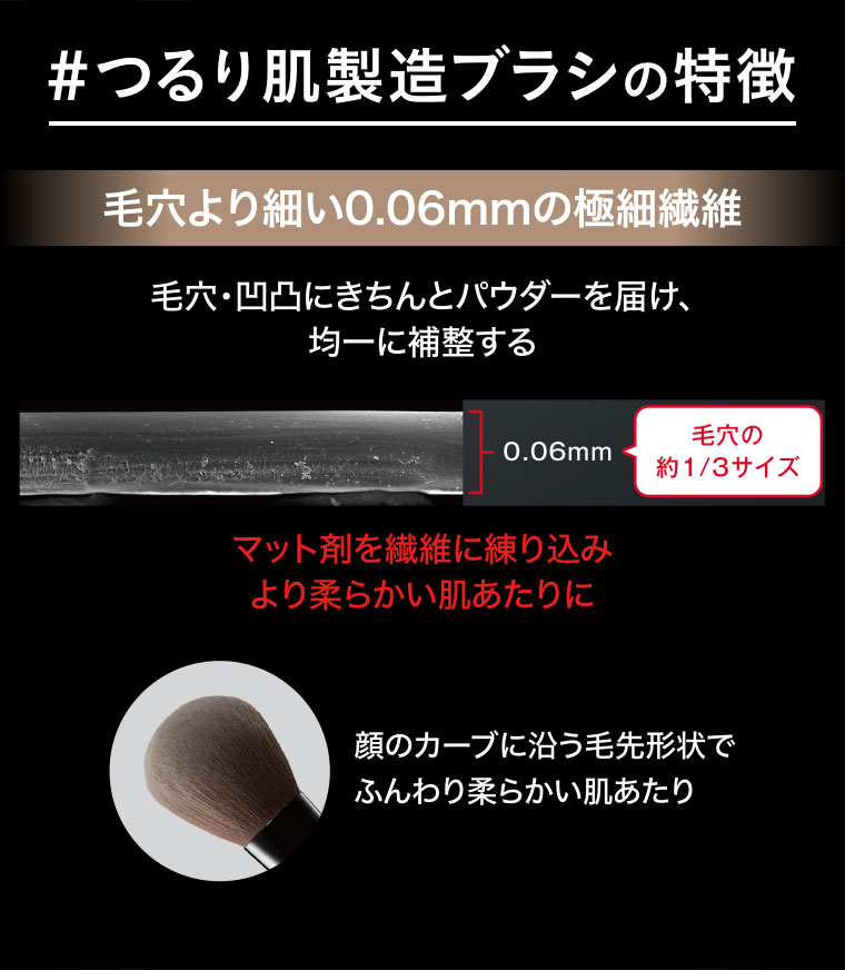 #つるり肌製造ブラシの特徴