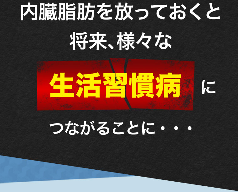 肥満症を放っておくと将来、様々な生活習慣病につながることに・・・