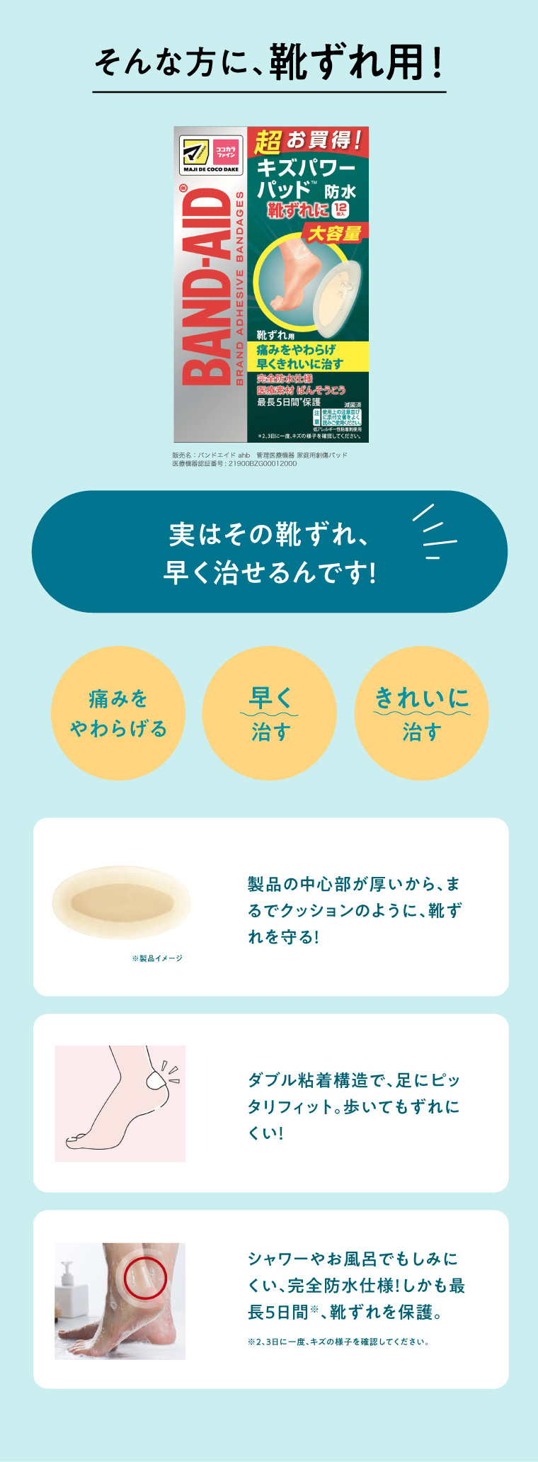 そんな方に、靴ずれ用！