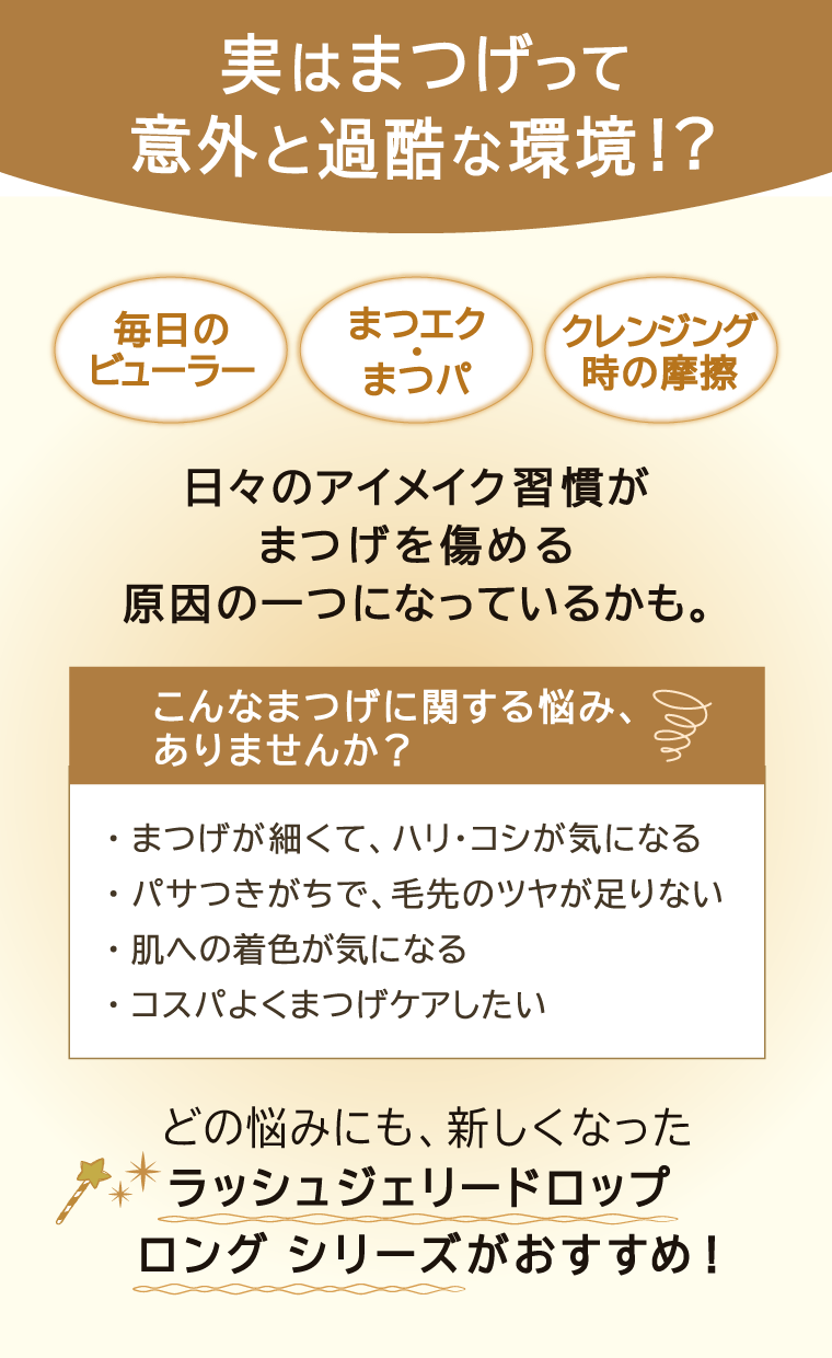 実はまつげって意外と過酷な環境