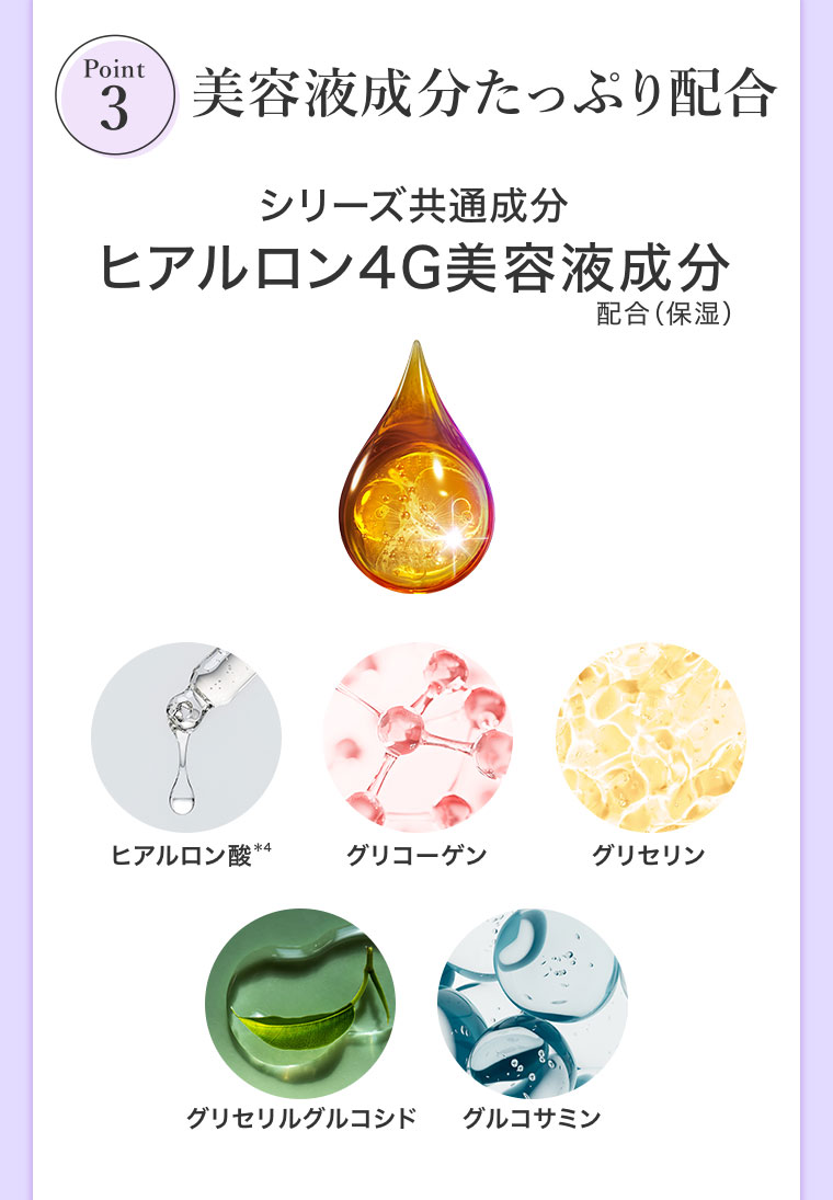 美容液成分たっぷり配合