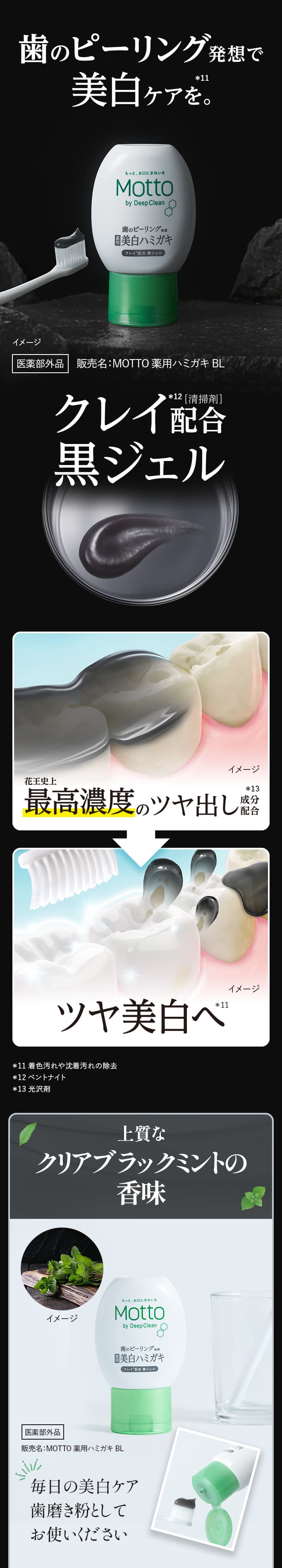 歯のピーリング発想で美白ケアを。