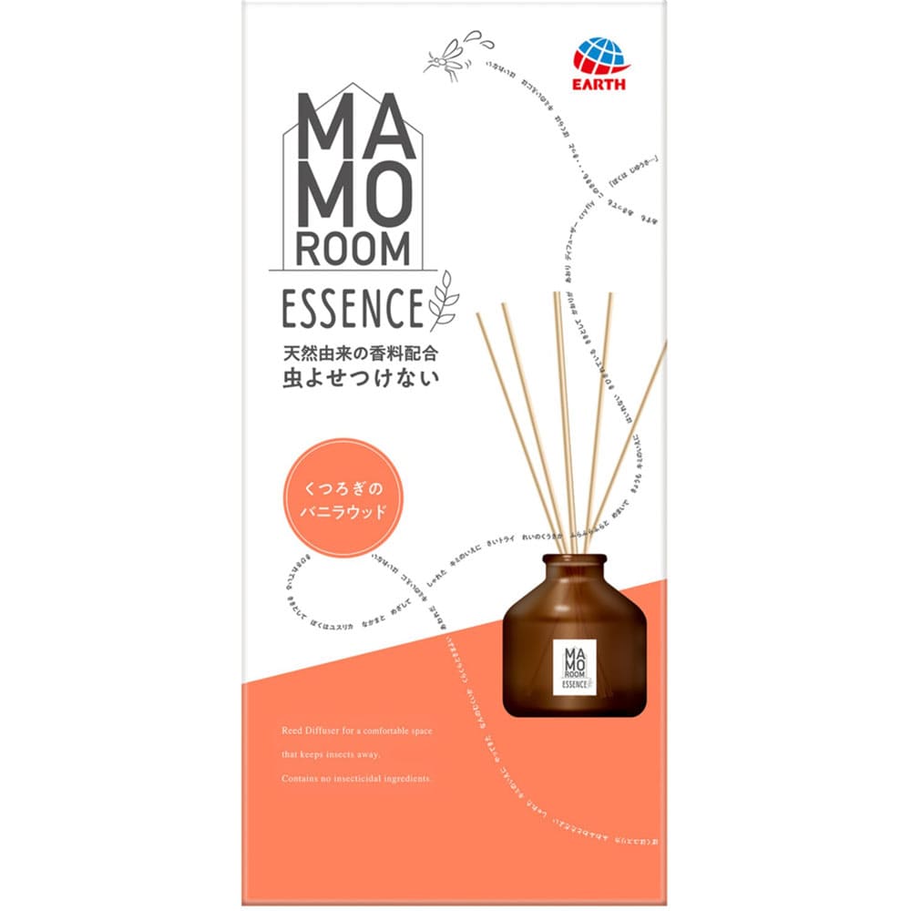 マモルームエッセンス 虫よけスティック くつろぎのバニラウッド 70mL