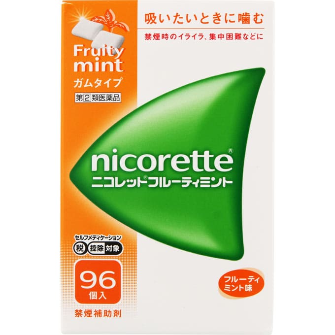 ★ニコレットフルーティミント 96個 [指定第2類医薬品]