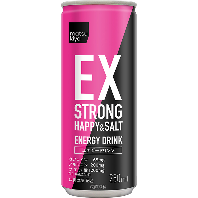 matsukiyo　EXSTRONG　HAPPY&SALTエナジードリンク