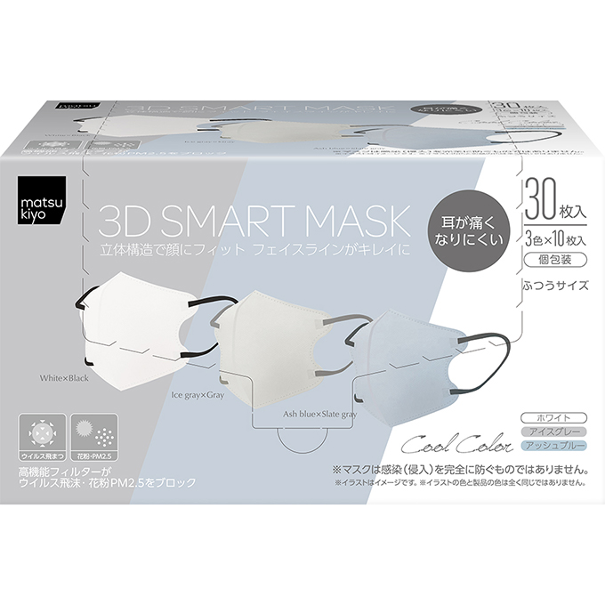matsukiyo 3Dスマートマスク クールカラー