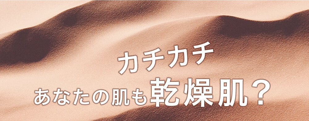 あなたの肌もカチカチ乾燥肌？