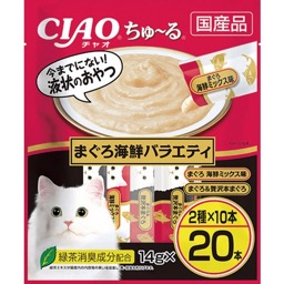チャオちゅ～る20本入りまぐろ海鮮バラエティの画像