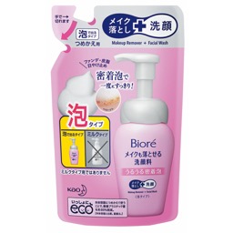 ビオレメイクも落とせる洗顔料うるうる密着泡詰替用の画像