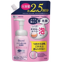 ビオレメイクも落とせる洗顔料うるうる密着泡詰替の画像