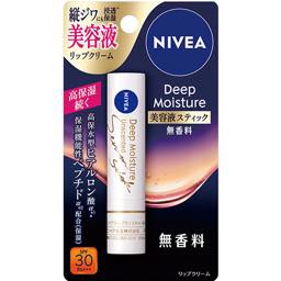 ニベアディープモイスチャーリップ美容液スティック無香料の画像