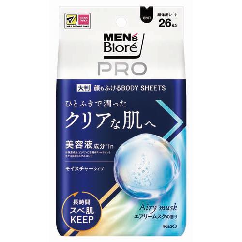 メンズビオレ顔もふけるボディシートＰＲＯモイスチャータイプの画像