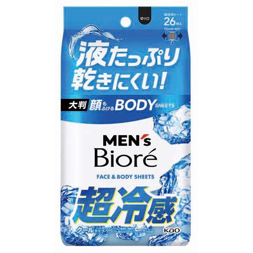 メンズビオレ顔もふけるボディシートクールタイプの画像