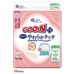 グーンプラス敏感肌にやわらかタッチテープ新生児の画像