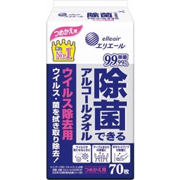 エリエール除菌できるアルコールタオルウイルス除去用詰替の画像
