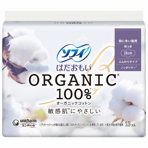 ソフィはだおもいオ-ガニックコットン260羽つきの画像