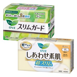 ロリエスリムガードしっかり昼用羽つき/しあわせ素肌スリム軽い日羽なしの画像