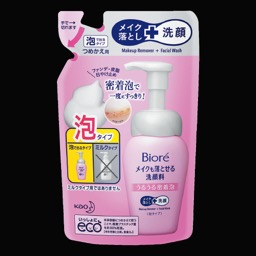 ビオレメイクも落とせる洗顔料うるうる密着泡詰替の画像