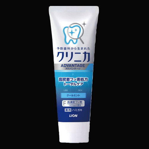 クリニカアドバンテージハミガキクールミントタテ型の画像