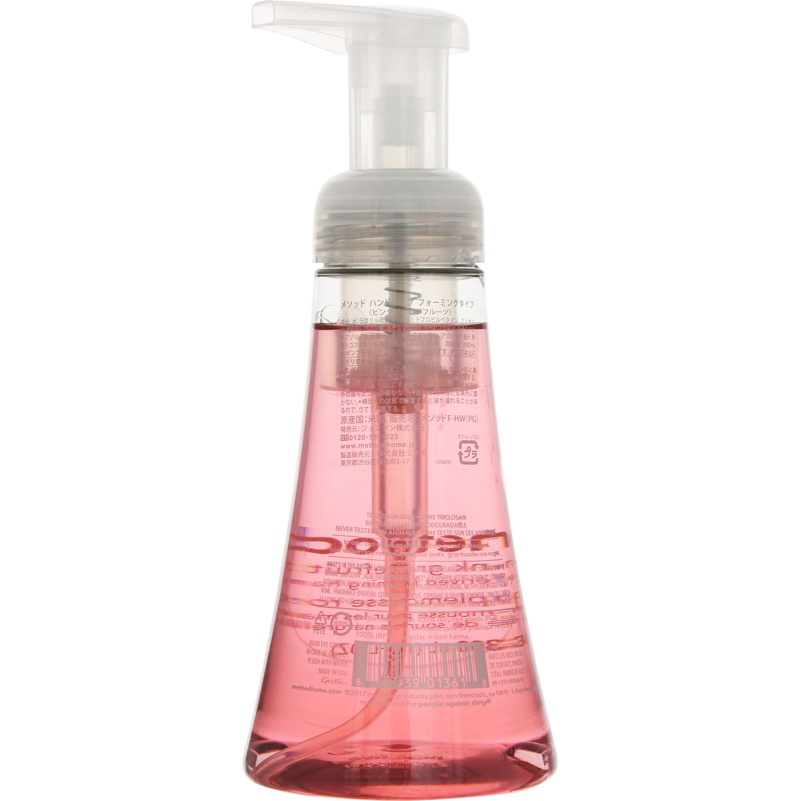 メソッド ハンドソープ泡タイプ Ｐグレープフルーツ ３００ｍｌ ジョンソン