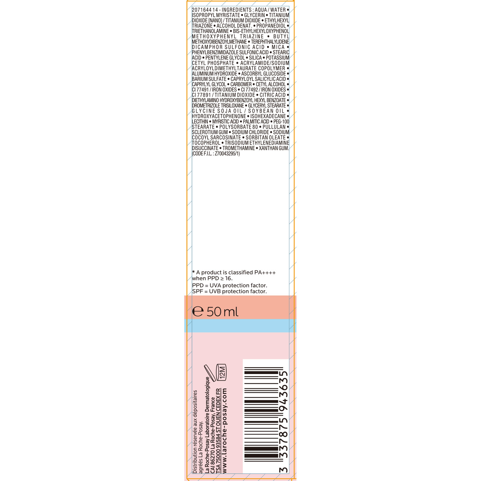 ラロッシュポゼ UVイデア XL プロテクショントーンアップ ローズ+ 50mL